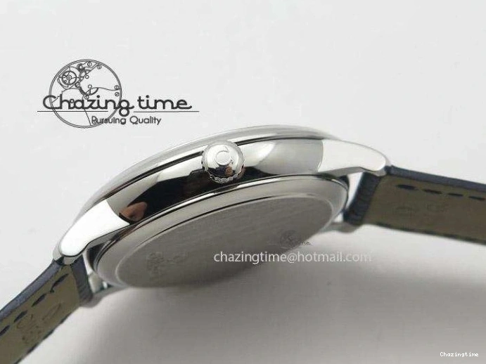 0701 De Ville MK 1:1 Best Edition SS Blue Dial On Black Leather Strap A Lightweight 8258